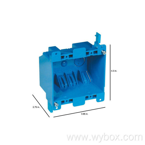 Switch Outlet Box Old Work 2 Gang box Blue 3 shallow electrical box B225R-UPC outlet box extender wall light